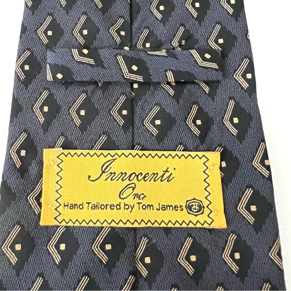 Men's 100% Silk Ties - Blue, Gray, Black - Picture 4 of 8